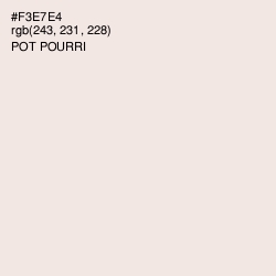 #F3E7E4 - Pot Pourri Color Image
